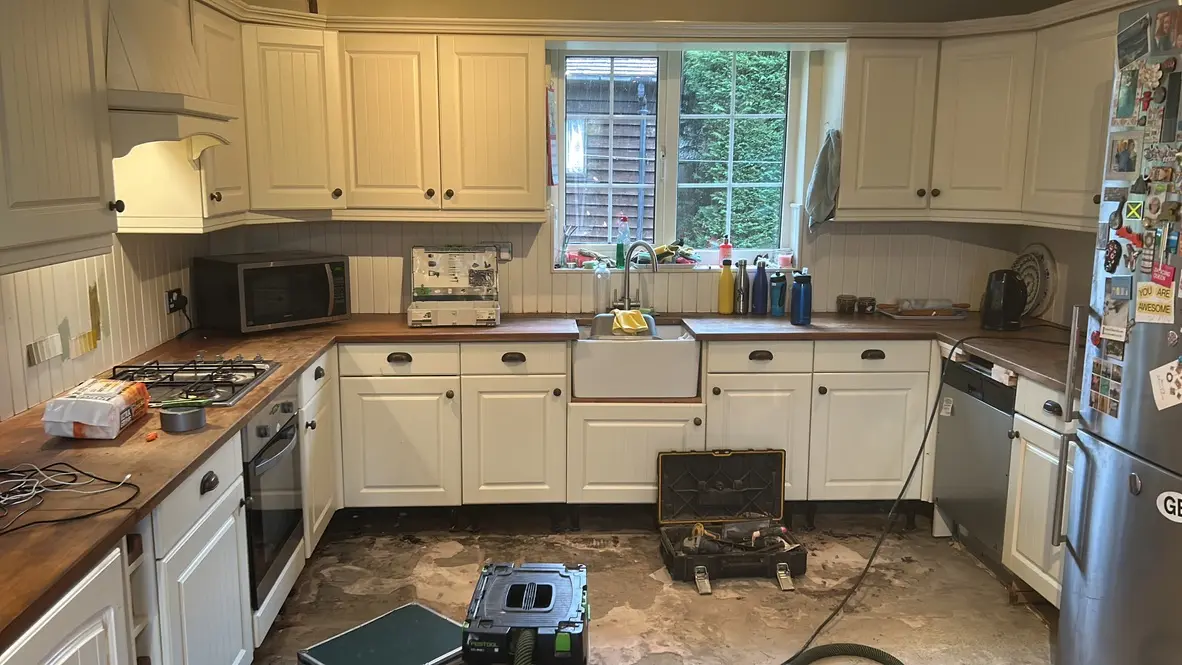 Before: the old kitchen, Hitchin