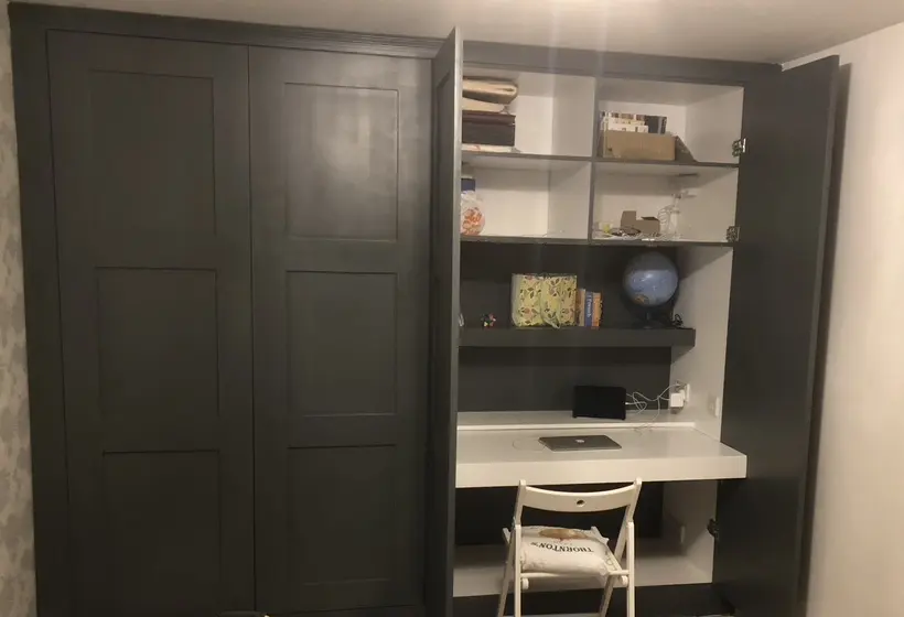 Knebworth: a home office hidden in a fitted wardrobe, Knebworth, Woolmer Green and Datchworth