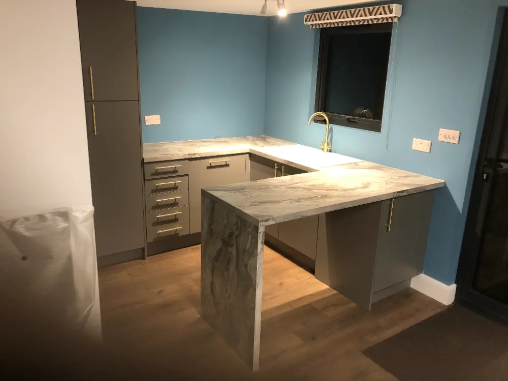 The same kitchen from the other side of the peninsula, St Albans