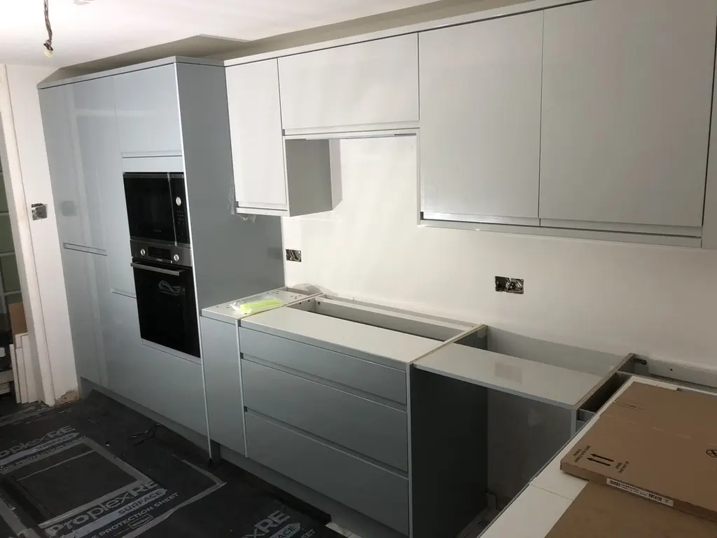 During: tall housing with integrated ovens, Stevenage
