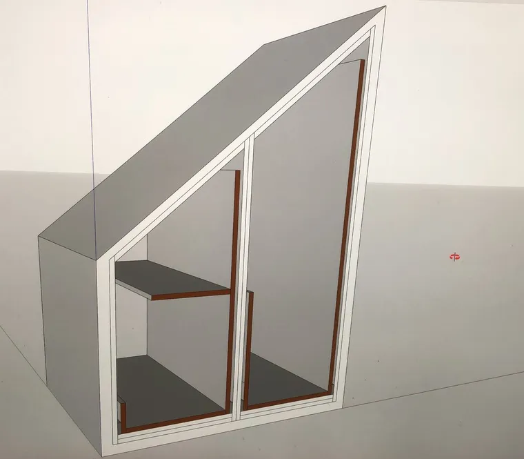 Under-stair storage designed in 3D first, Welwyn Garden City